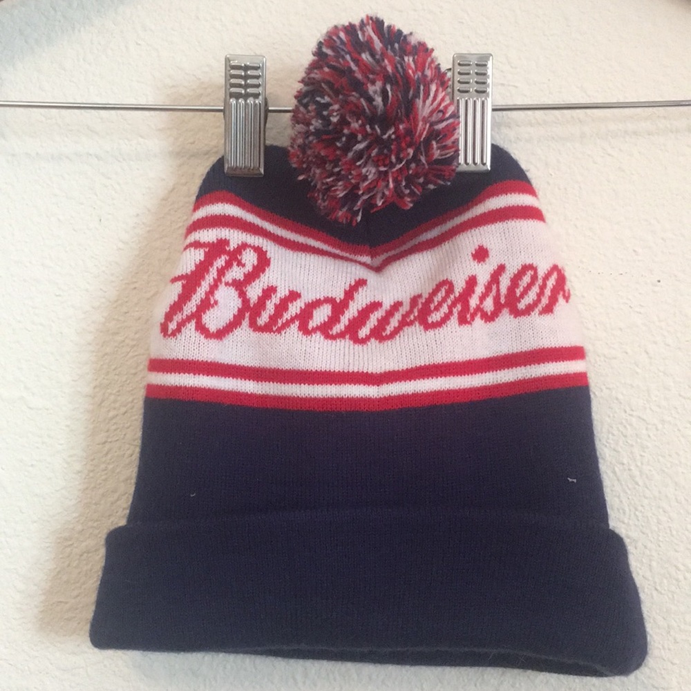 Vintage-inspired Budweiser Pom Beanie — Unisex